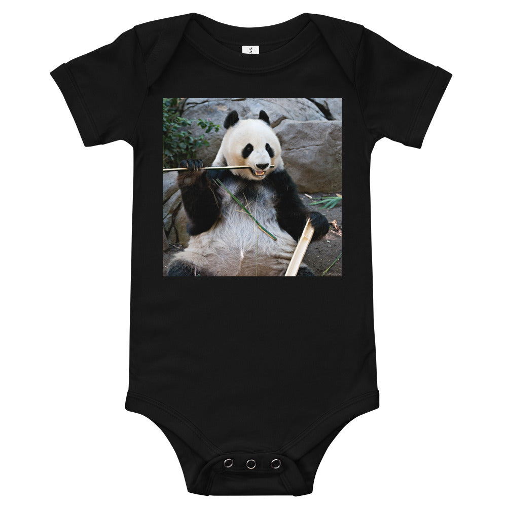 Light Soft Baby Bodysuit - Bamboo Panda