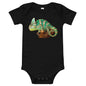 Light Soft Baby Bodysuit - Green Vailed Chameleon