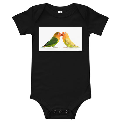Light Soft Baby Bodysuit - Love Birds