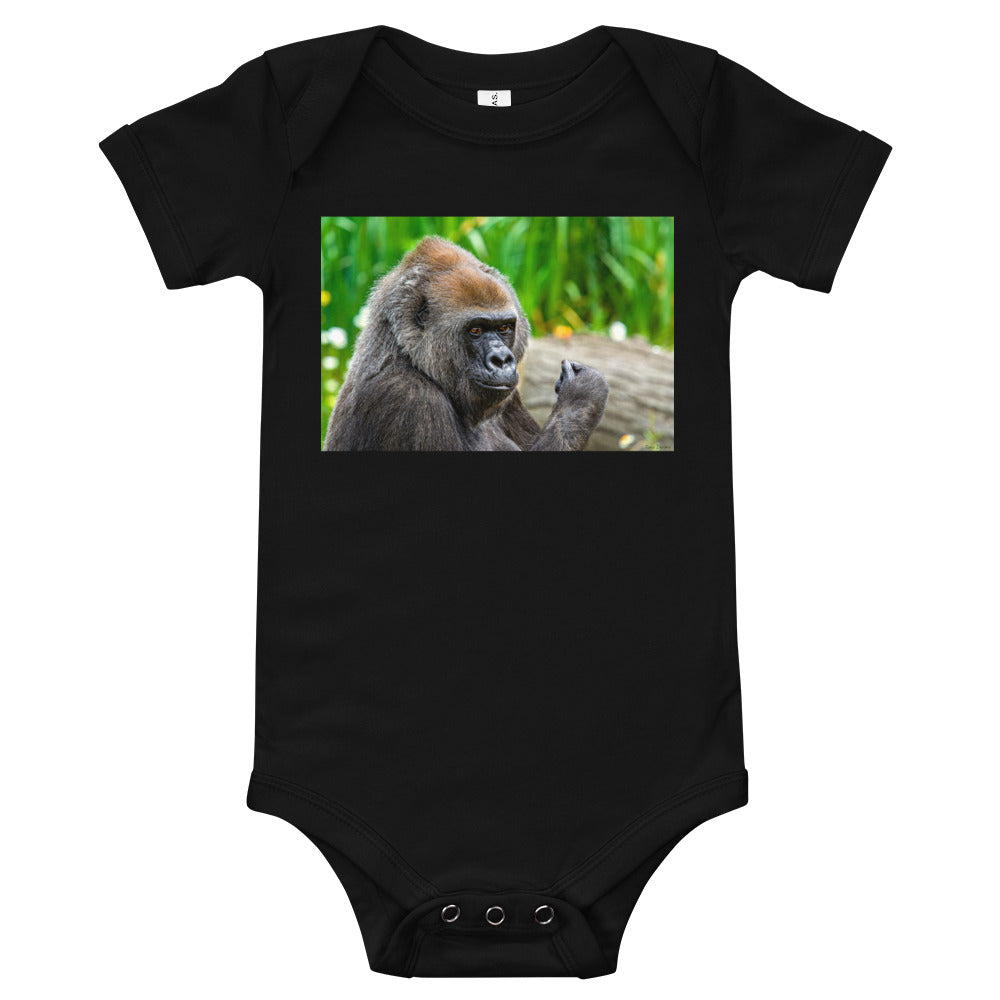 Light Soft Baby Bodysuit - Young Gorilla