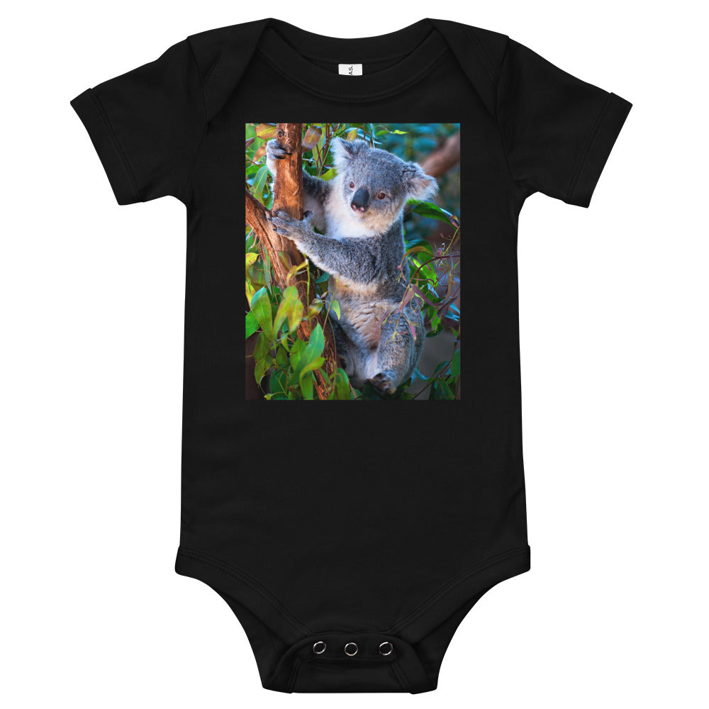 Light Soft Baby Bodysuit - Koala in a Tree
