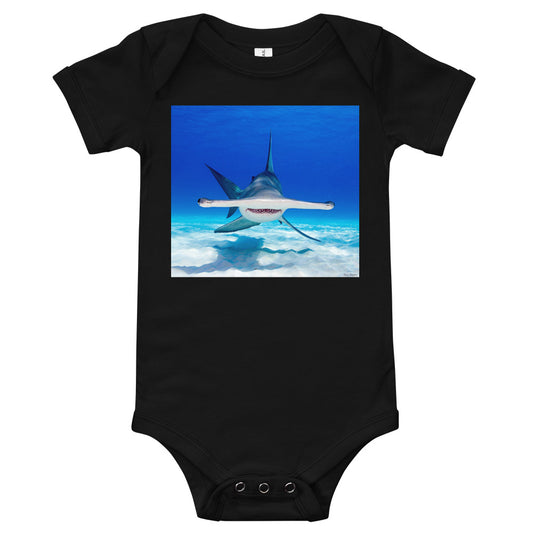 Light Soft Baby Bodysuit - Hammerhead Dead Ahead