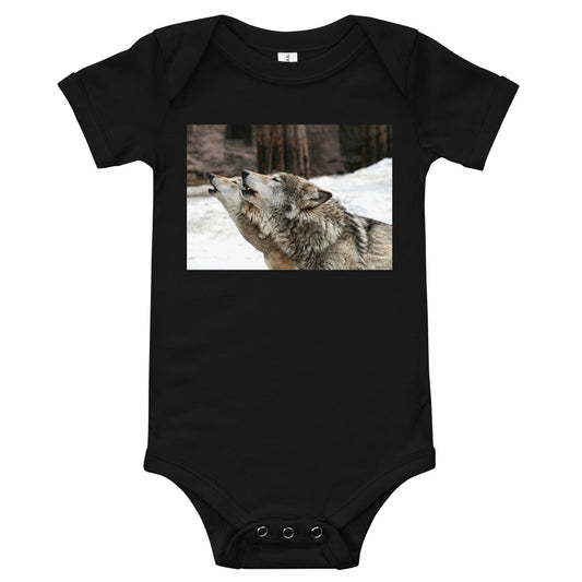 Light Soft Baby Bodysuit - Wolf Harmony
