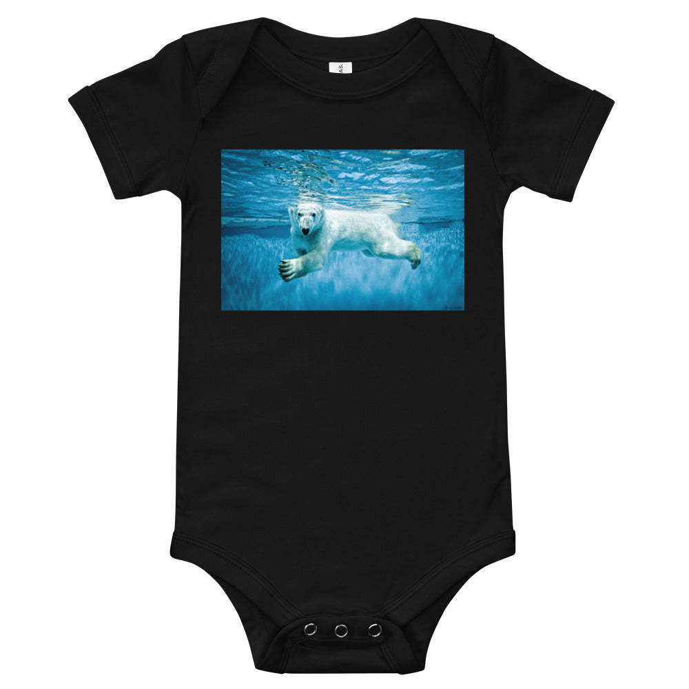 Light Soft Baby Bodysuit - Polar Paddle