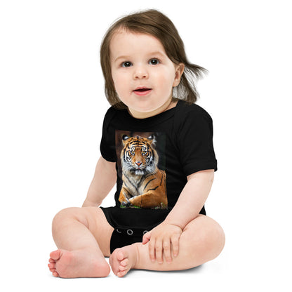 Light Soft Baby Bodysuit - Big Cat