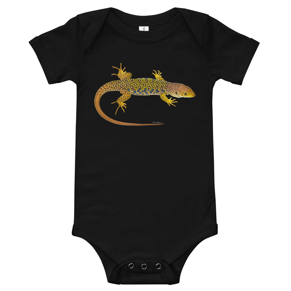 Light Soft Baby Bodysuit - Lizard