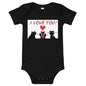 Light Soft Baby Bodysuit - I Love You! I Love you! I Love You!