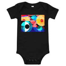 Load image into Gallery viewer, Light Soft Baby Bodysuit - Abstract Red Eye
