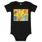 Light Soft Baby Bodysuit - Funny Faces