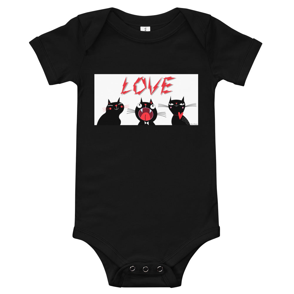 Light Soft Baby Bodysuit - Electric Love