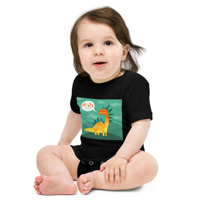 Light Soft Baby Bodysuit - Dino Roar!
