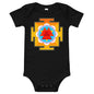 Light Soft Baby Bodysuit - Red & Yellow Yantra
