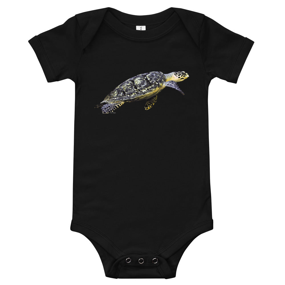 Light Soft Baby Bodysuit - Flatback Sea Turtle