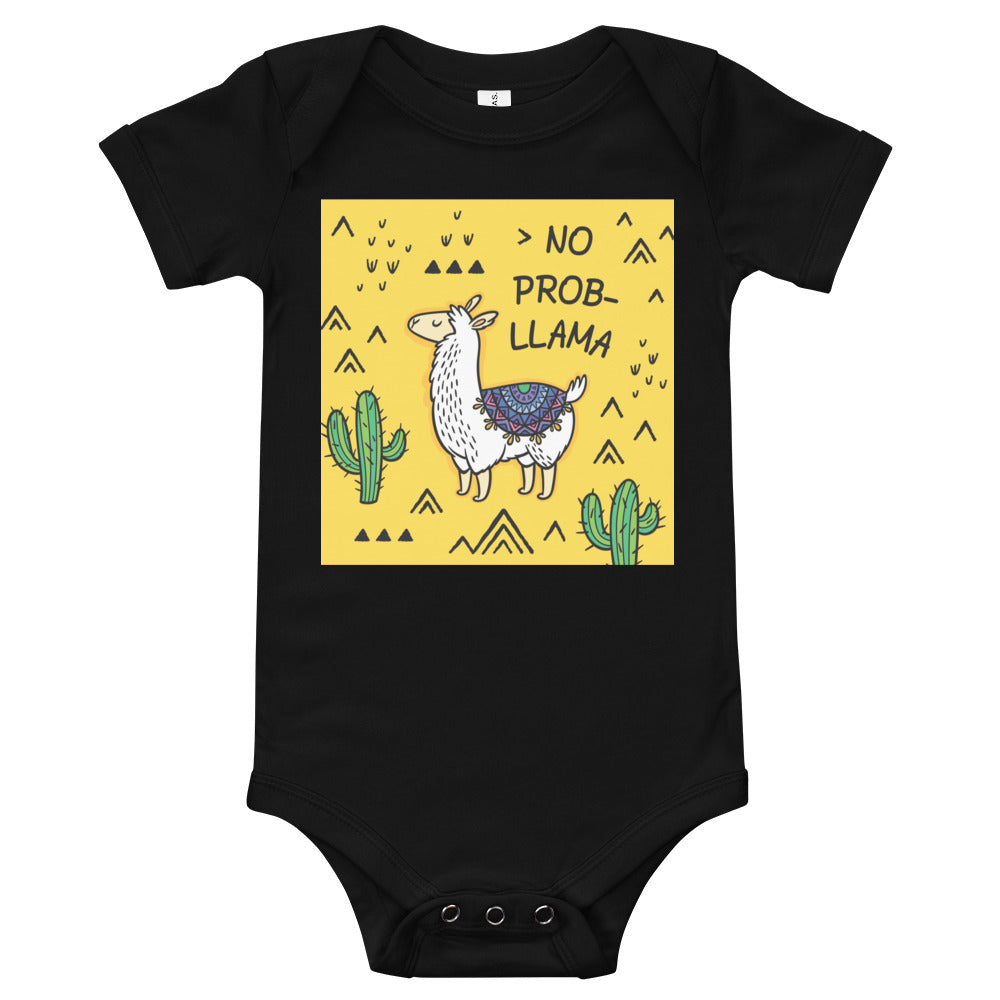 Light Soft Baby Bodysuit - NO PROB-LLAMA
