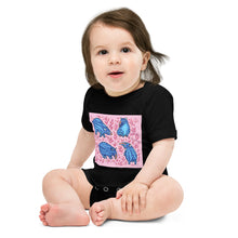 Load image into Gallery viewer, Soft Premium Baby Bodysuit - Funny Blue Tapirs
