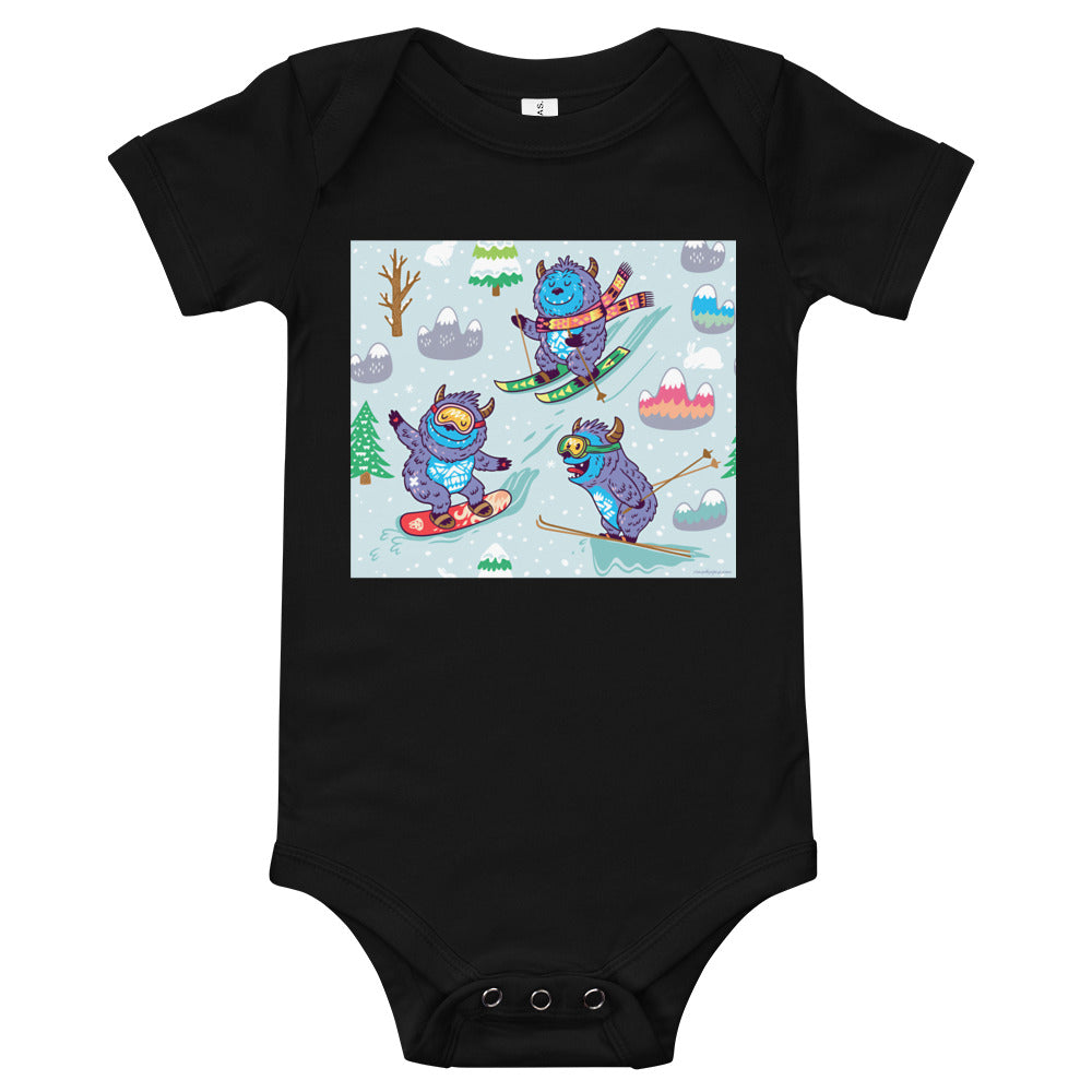 Soft Premium Baby Bodysuit - Yeti Winter Madness