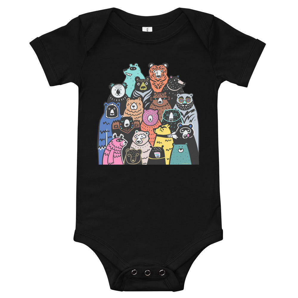 Premium Soft Baby Bodysuit - A Band of Bears
