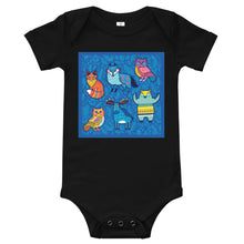 Load image into Gallery viewer, Premium Soft Baby Bodysuit - Blue Moose &amp; Friends
