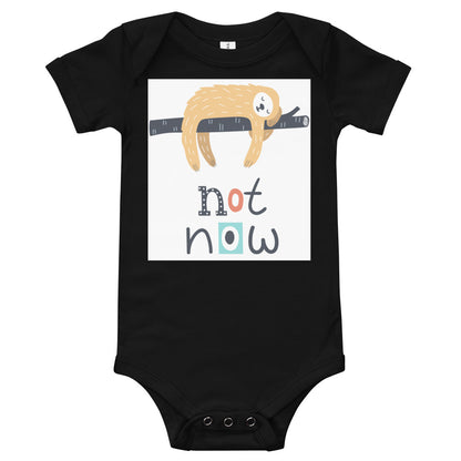 Soft Premium Baby Bodysuit - Not Now!