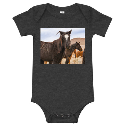 Light Soft Baby Bodysuit - Wild Mustangs