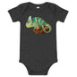 Light Soft Baby Bodysuit - Green Vailed Chameleon