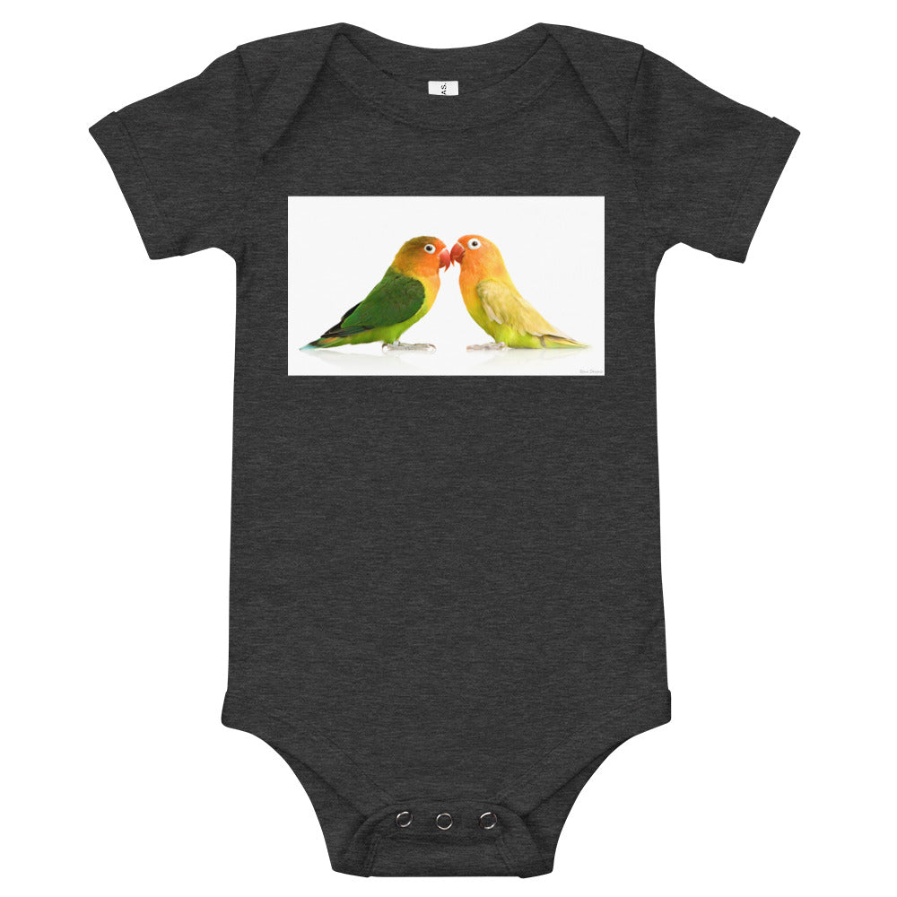 Light Soft Baby Bodysuit - Love Birds