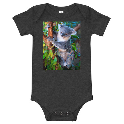 Light Soft Baby Bodysuit - Koala in a Tree