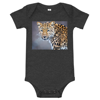 Light Soft Baby Bodysuit - Blue Eyed Leopard