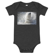 Load image into Gallery viewer, Light Soft Baby Bodysuit - Polar Bear Shedding Water
