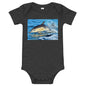 Light Soft Baby Bodysuit - Dolphin Splash
