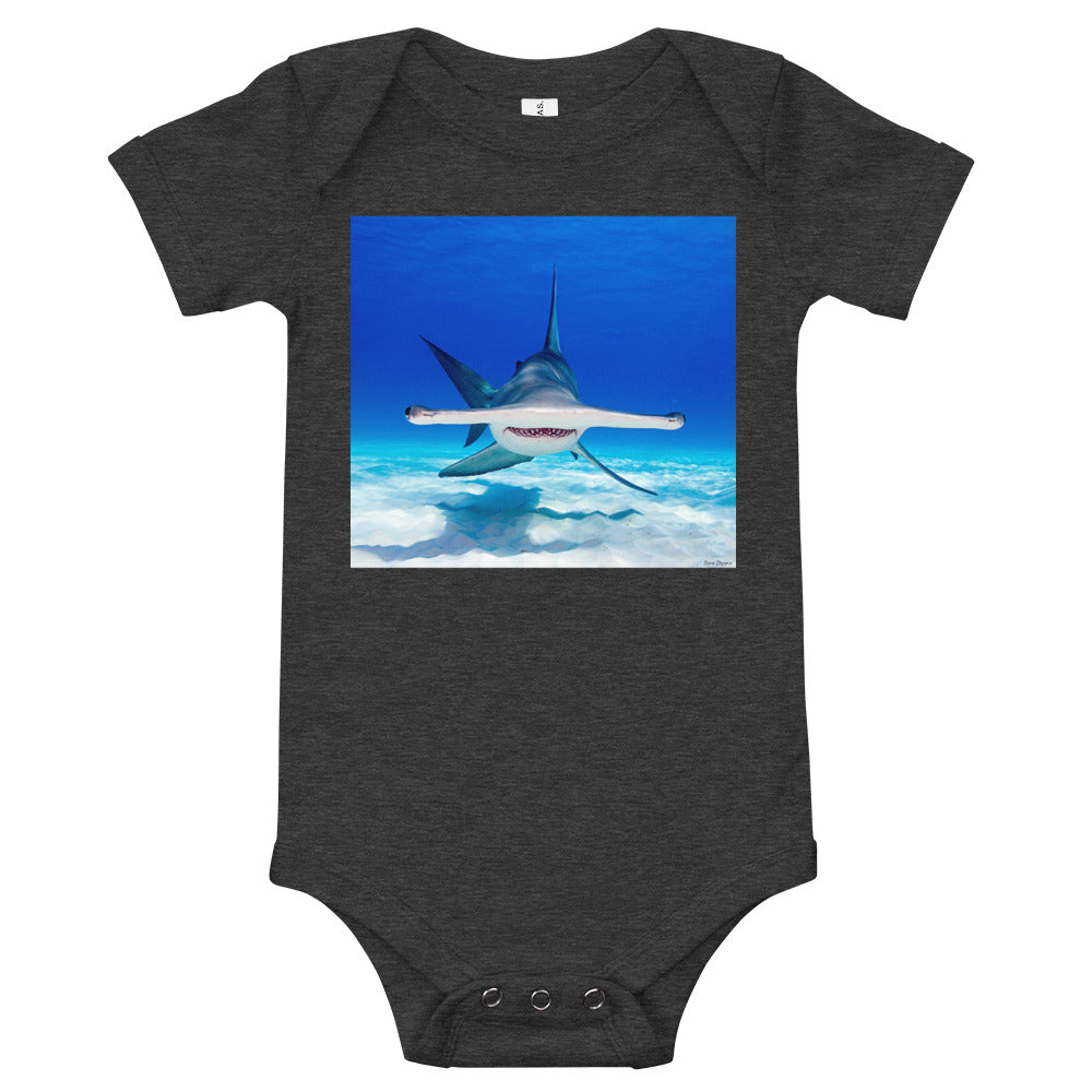 Light Soft Baby Bodysuit - Hammerhead Dead Ahead