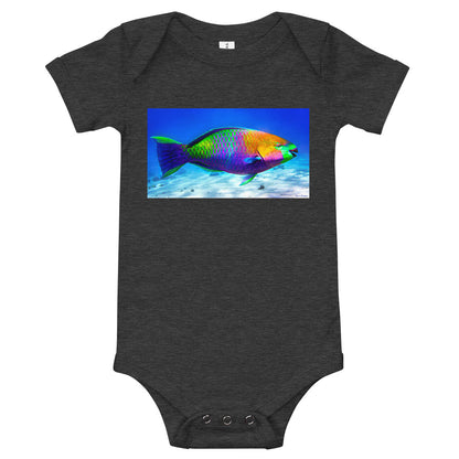 Light Soft Baby Bodysuit - Parrot Fish