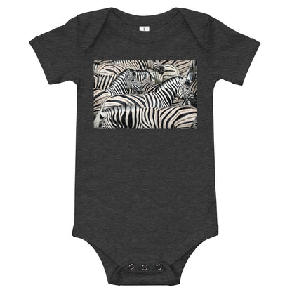 Light Soft Baby Bodysuit - Sharp Dressed Zebras
