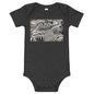 Light Soft Baby Bodysuit - Sharp Dressed Zebras