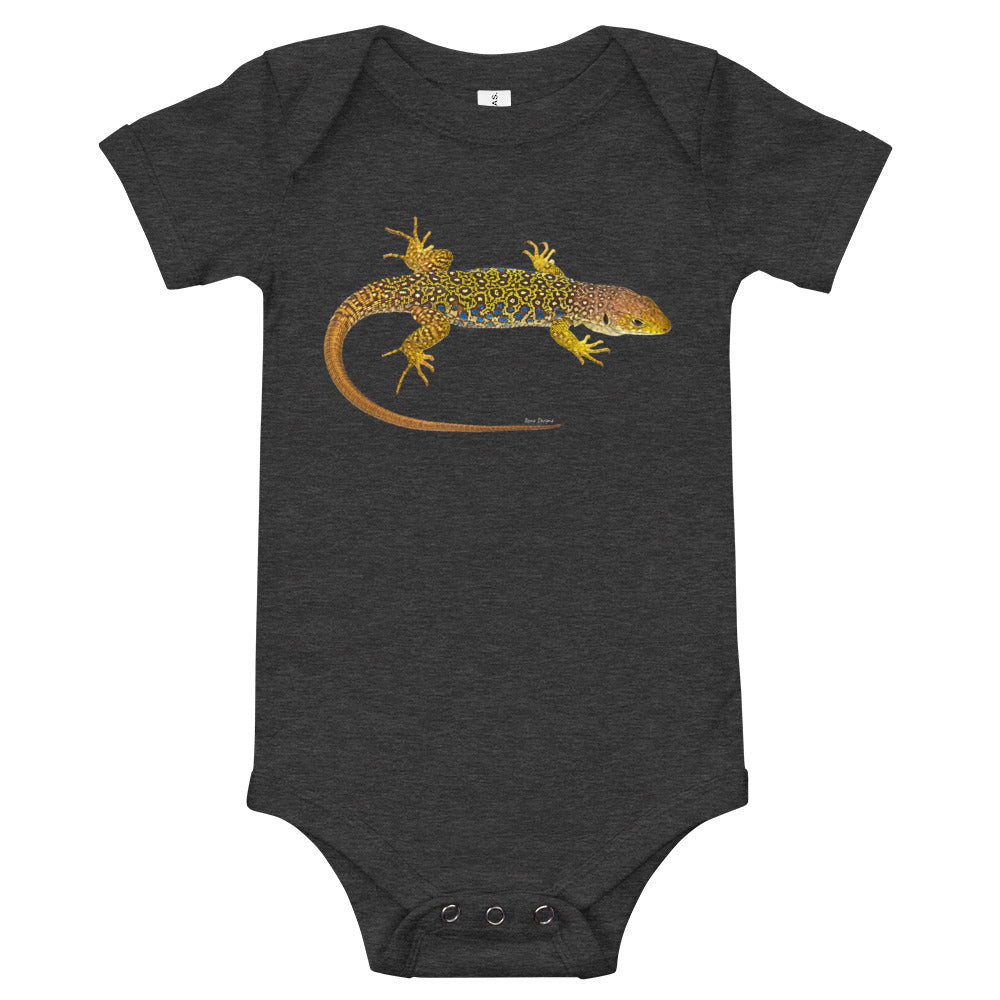 Light Soft Baby Bodysuit - Lizard