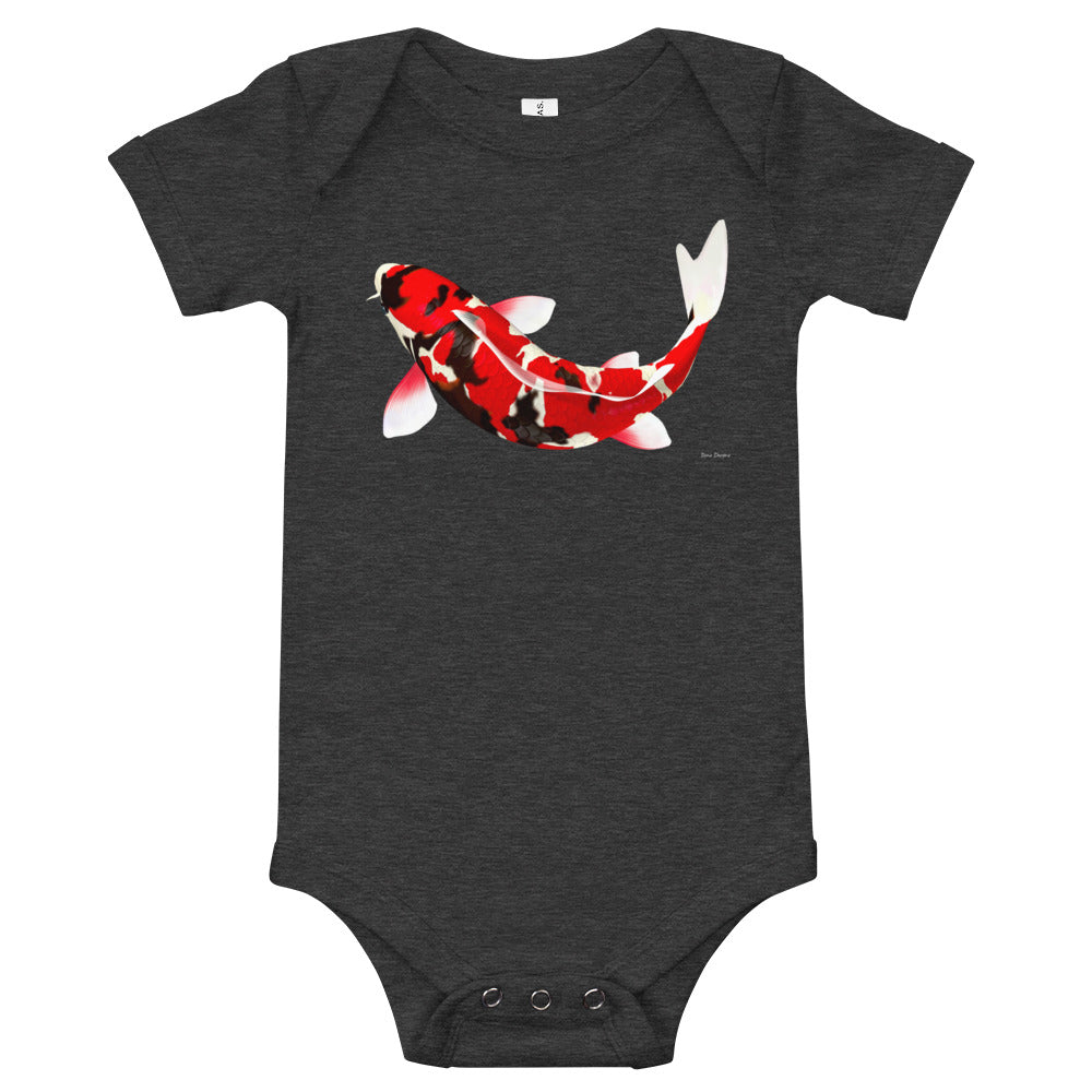 Light Soft Baby Bodysuit - Koi