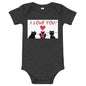 Light Soft Baby Bodysuit - I Love You! I Love you! I Love You!