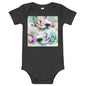 Light Soft Baby Bodysuit - Painted Fish