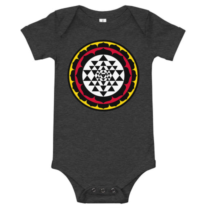 Light Soft Baby Bodysuit - Yantra Circles