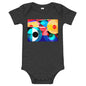 Light Soft Baby Bodysuit - Abstract Red Eye