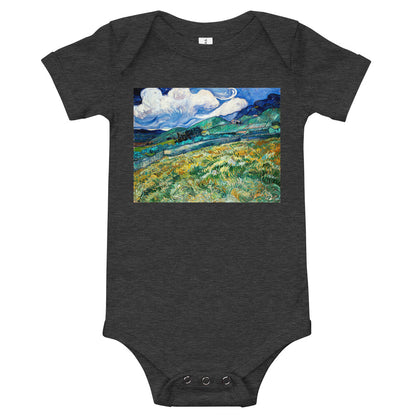 Light Soft Baby Bodysuit - van Gogh: Mountainous Fields Behind St. Paul's Hospital