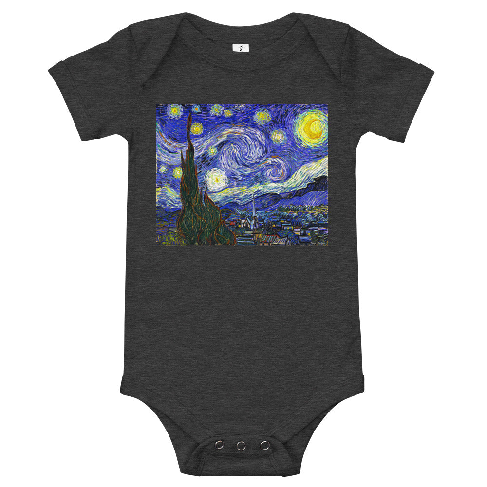 Light Soft Baby Bodysuit - van Gogh: Starry Night