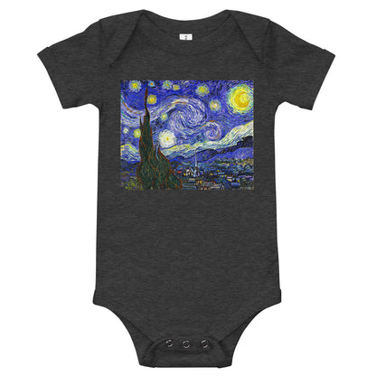 Light Soft Baby Bodysuit - van Gogh: Starry Night