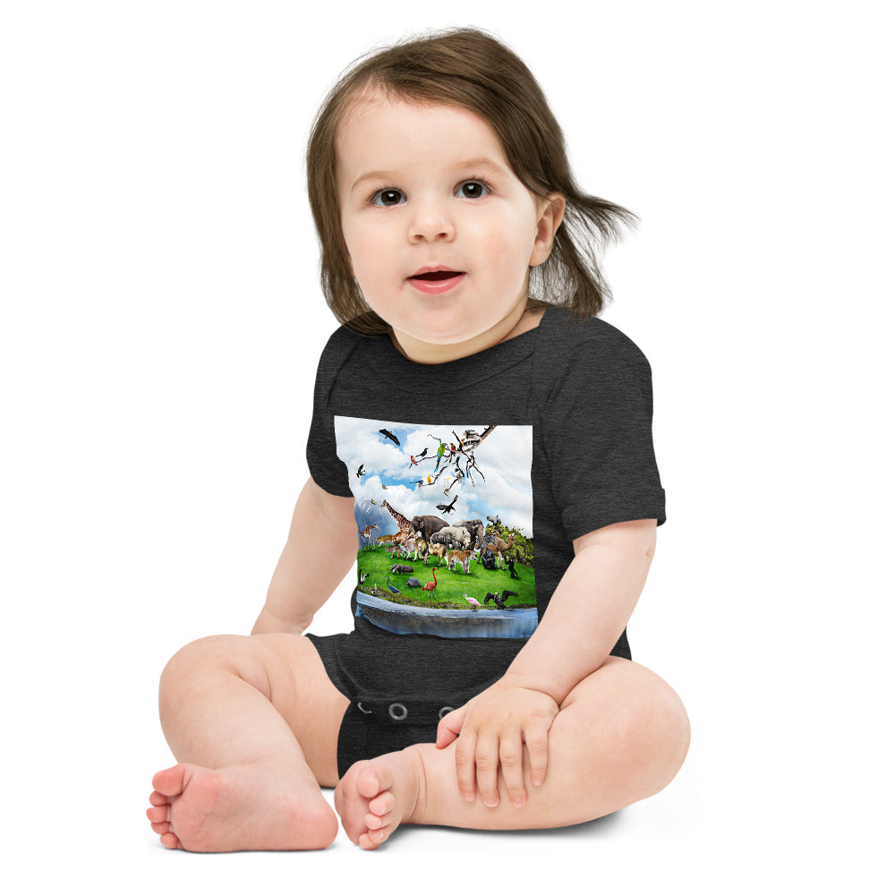 Light Soft Baby Bodysuit - Animal Friends!