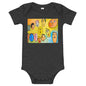 Light Soft Baby Bodysuit - Funny Faces
