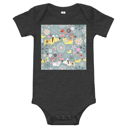 Light Soft Baby Bodysuit - Cats & Dogs