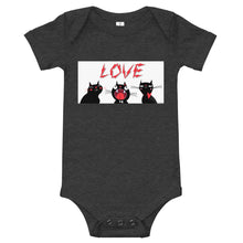 Load image into Gallery viewer, Light Soft Baby Bodysuit - Electric Love
