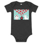 Light Soft Baby Bodysuit - Love Cats