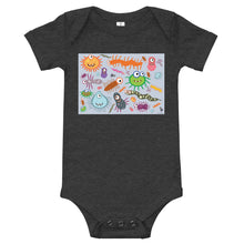 Load image into Gallery viewer, Light Soft Baby Bodysuit - Very Very Funny Monsters
