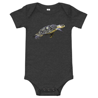 Light Soft Baby Bodysuit - Flatback Sea Turtle